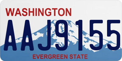 WA license plate AAJ9155