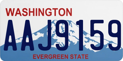 WA license plate AAJ9159
