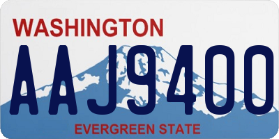 WA license plate AAJ9400