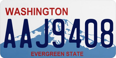WA license plate AAJ9408