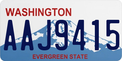 WA license plate AAJ9415