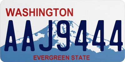WA license plate AAJ9444