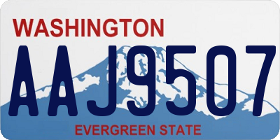WA license plate AAJ9507