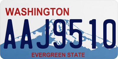 WA license plate AAJ9510