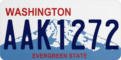 WA license plate AAK1272