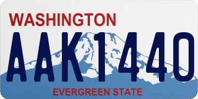 WA license plate AAK1440