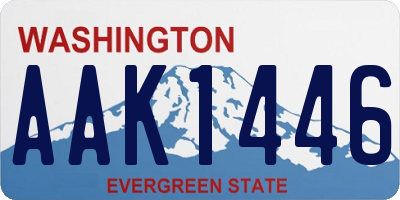 WA license plate AAK1446