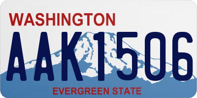 WA license plate AAK1506