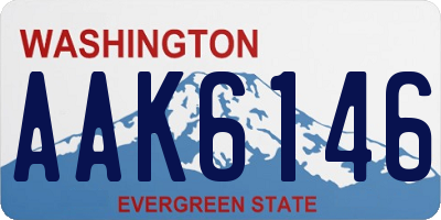 WA license plate AAK6146