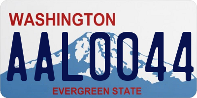 WA license plate AAL0044