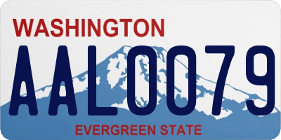 WA license plate AAL0079
