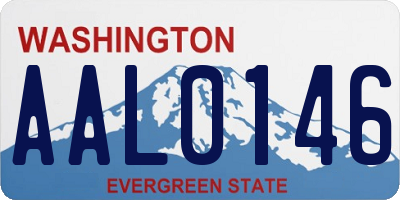 WA license plate AAL0146