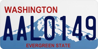 WA license plate AAL0149