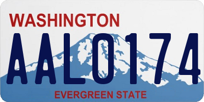 WA license plate AAL0174