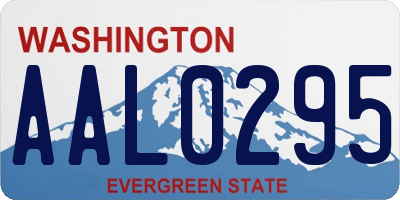 WA license plate AAL0295
