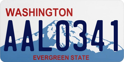 WA license plate AAL0341