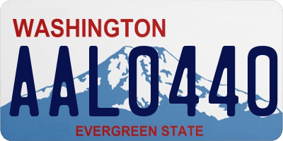 WA license plate AAL0440