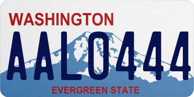 WA license plate AAL0444