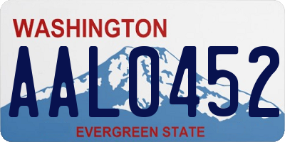 WA license plate AAL0452