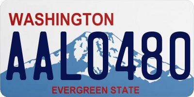 WA license plate AAL0480
