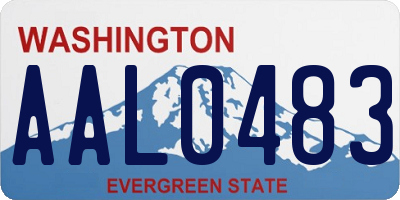 WA license plate AAL0483