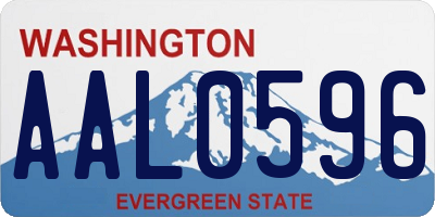 WA license plate AAL0596