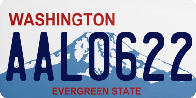 WA license plate AAL0622