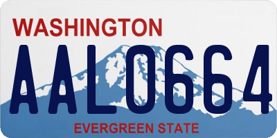 WA license plate AAL0664