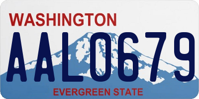 WA license plate AAL0679