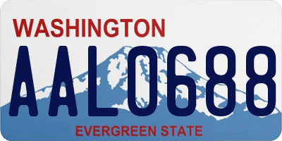 WA license plate AAL0688