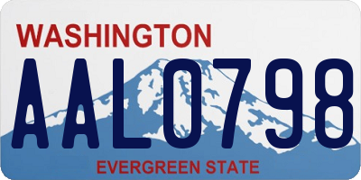 WA license plate AAL0798
