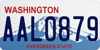 WA license plate AAL0879