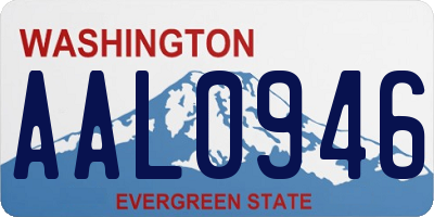 WA license plate AAL0946