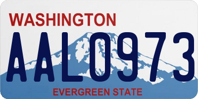 WA license plate AAL0973