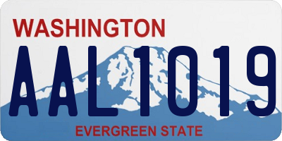 WA license plate AAL1019