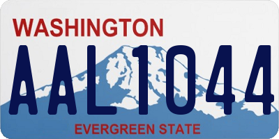 WA license plate AAL1044