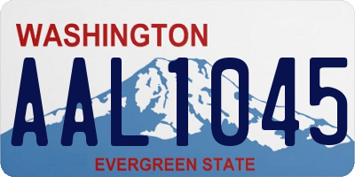 WA license plate AAL1045