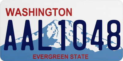 WA license plate AAL1048