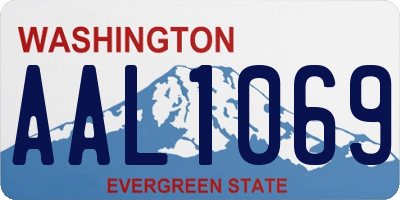 WA license plate AAL1069