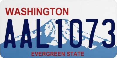 WA license plate AAL1073