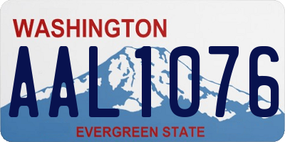 WA license plate AAL1076