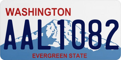 WA license plate AAL1082