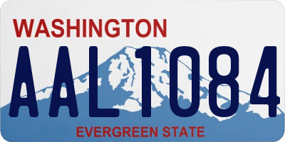 WA license plate AAL1084