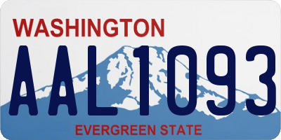 WA license plate AAL1093