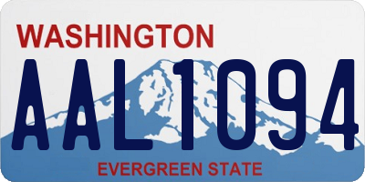 WA license plate AAL1094