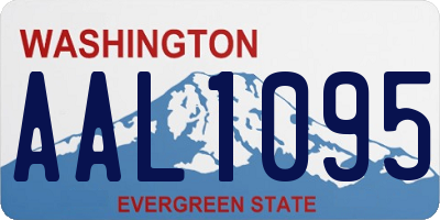 WA license plate AAL1095