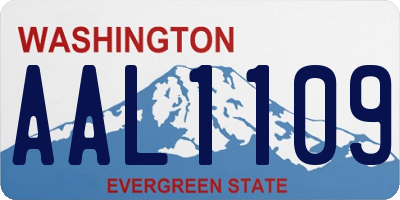 WA license plate AAL1109