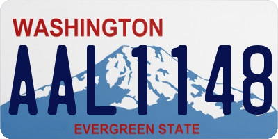 WA license plate AAL1148