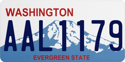 WA license plate AAL1179