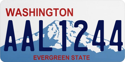 WA license plate AAL1244